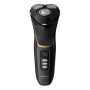 Philips Electric shaver S3333/54 Series 3000 Operating time (max) 60 min, Wet & Dry, Lithium Ion, Black
