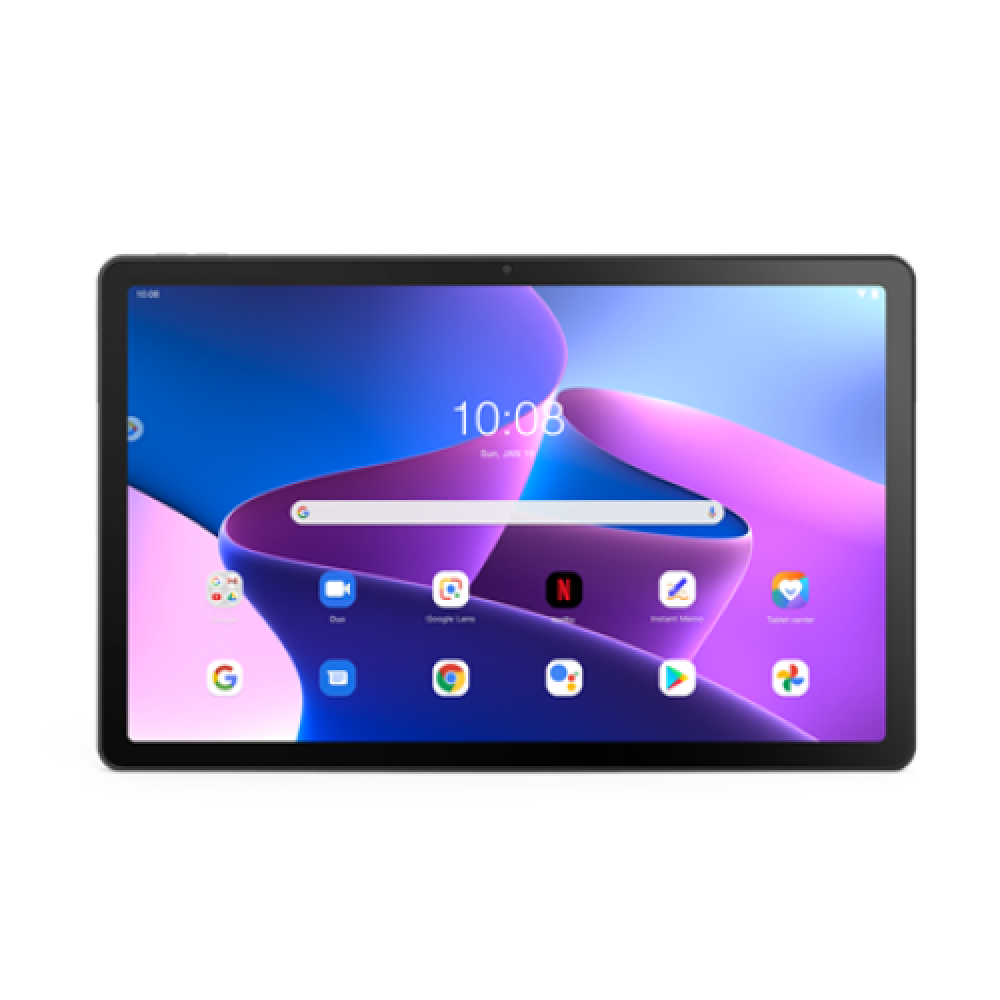 Lenovo Tab M10 Plus (3rd Gen) TB125FU 10.61 Storm Grey 2000 x 1200 pixels MediaTek Helio G80 4 GB Soldered LPDDR4x 128 GB Wi-Fi Front camera 8 MP Rear camera 8 MP Bluetooth 5.0 Android 12 Warranty 24 month(s)