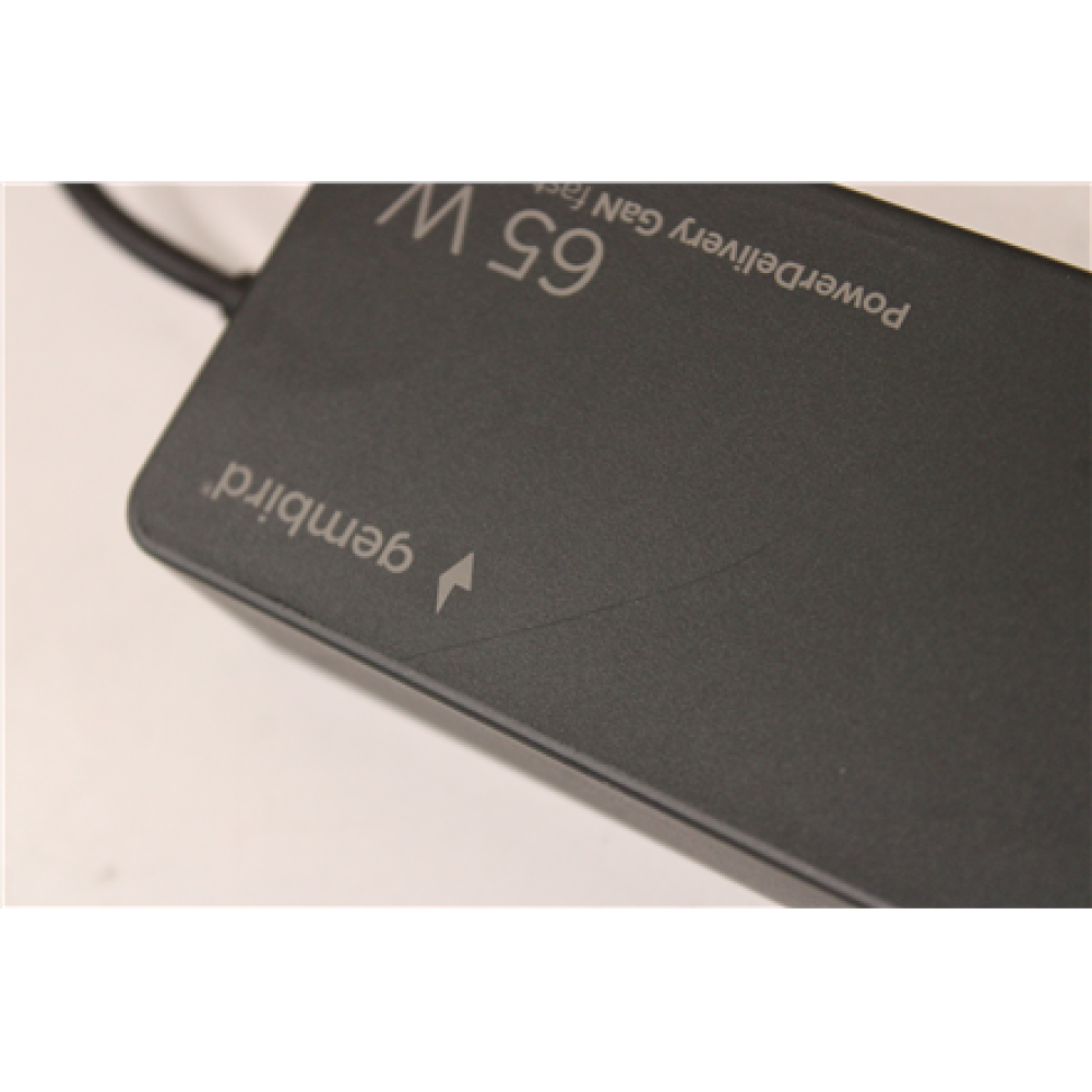 SALE OUT. Cablexpert NPA-AC-PDQC65-01 65 W PowerDelivery GaN USB Type-C fast charger, black , Cablexpert 65 W PowerDelivery GaN USB Type-C Fast Charger , NPA-AC-PDQC65-01 , DAMAGED PACKAGING, SMALL SCRATCHED ON TOP