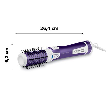 Rowenta , Hair Brush , CF9530 Brush Active Volume&Shine , Ion conditioning , Number of heating levels 2 , 1000 W , Violet