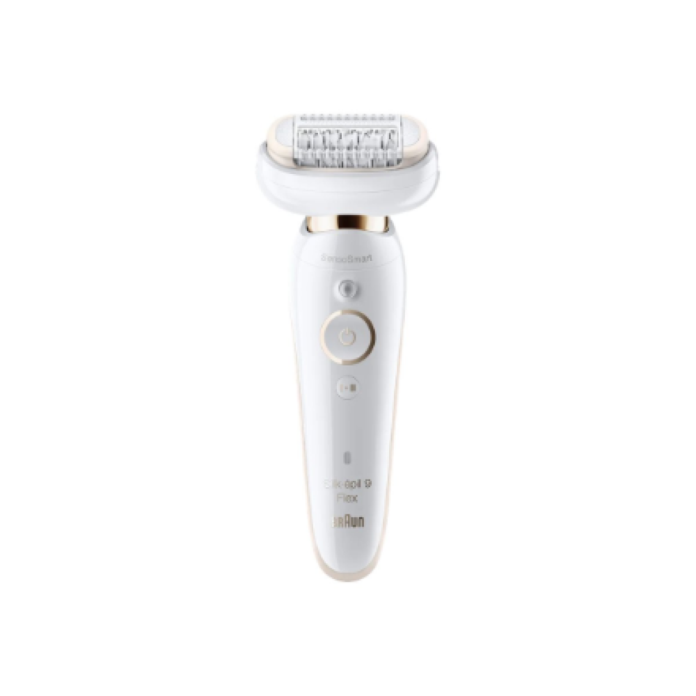 Braun Epilator , SES9-030 3D Silk-Epilk 9 Flex , Operating time (max) 50 min , Number of power levels 2 , Wet & Dry , White/Rose