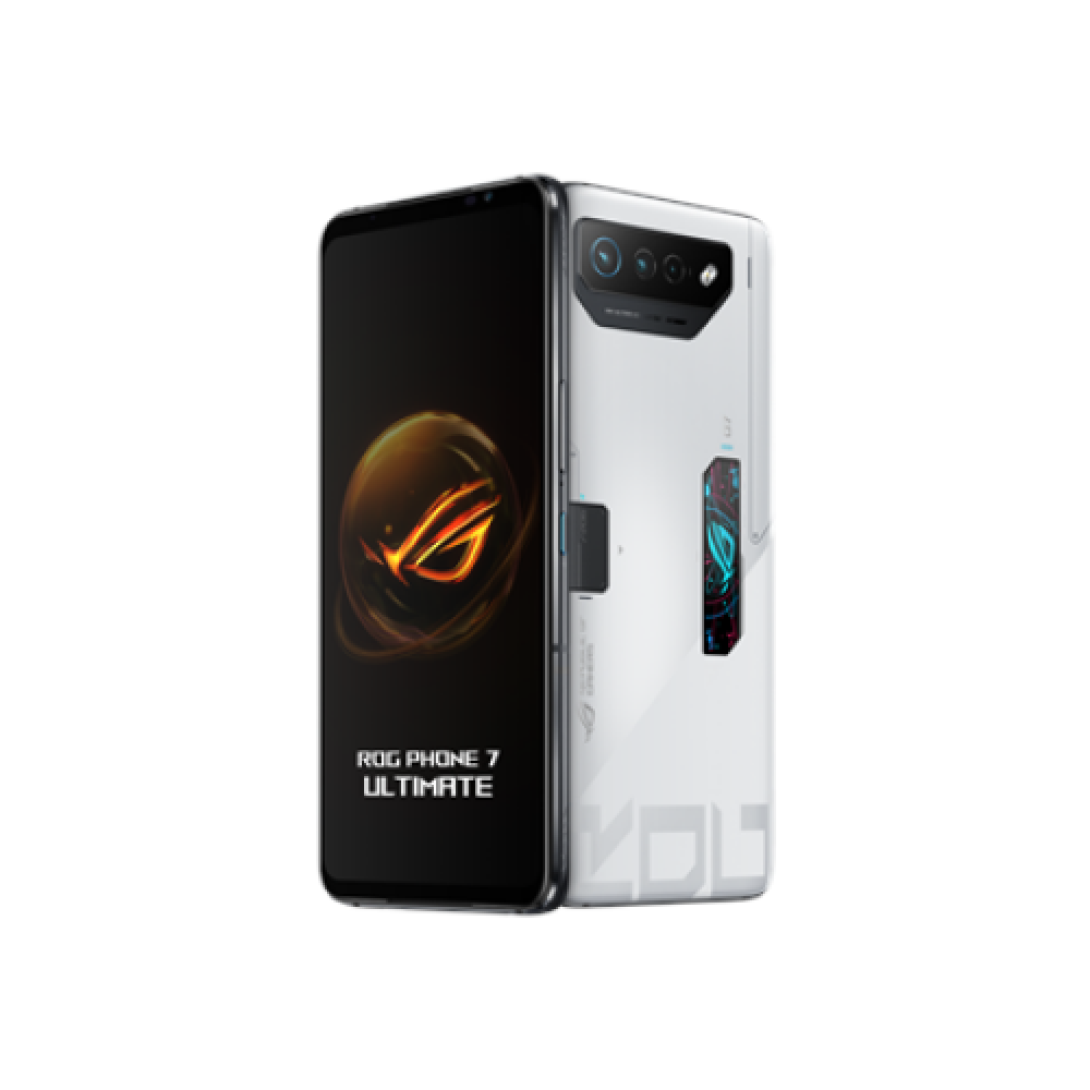 Asus ROG Phone 7 Ultimate Storm White, 6.78 , AMOLED, 1080 x 2448 pixels, Qualcomm SM8550-AB, Snapdragon 8 Gen 2 (4 nm), Internal RAM 16 GB, 512 GB, Dual SIM, Nano-SIM, 3G, 4G, 5G, Main camera 50+13+5 MP, Secondary camera 32 MP, Android, 13, 6000 mAh