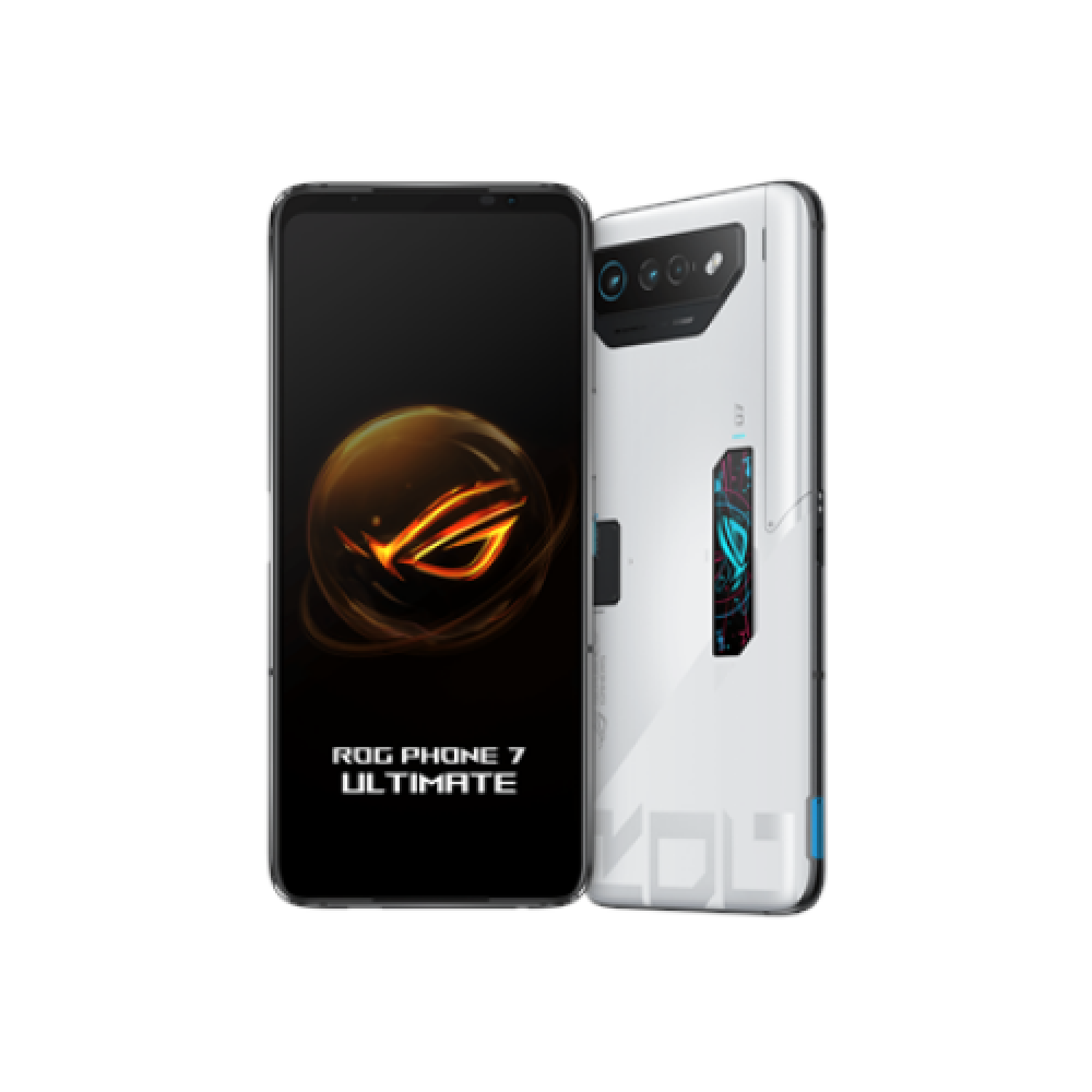 Asus ROG Phone 7 Ultimate Storm White, 6.78 , AMOLED, 1080 x 2448 pixels, Qualcomm SM8550-AB, Snapdragon 8 Gen 2 (4 nm), Internal RAM 16 GB, 512 GB, Dual SIM, Nano-SIM, 3G, 4G, 5G, Main camera 50+13+5 MP, Secondary camera 32 MP, Android, 13, 6000 mAh