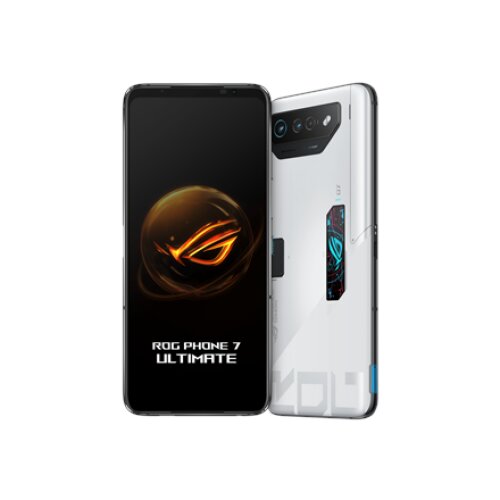 Asus ROG Phone 7 Ultimate Storm White, 6.78 , AMOLED, 1080 x 2448 pixels, Qualcomm SM8550-AB, Snapdragon 8 Gen 2 (4 nm), Internal RAM 16 GB, 512 GB, Dual SIM, Nano-SIM, 3G, 4G, 5G, Main camera 50+13+5 MP, Secondary camera 32 MP, Android, 13, 6000 mAh
