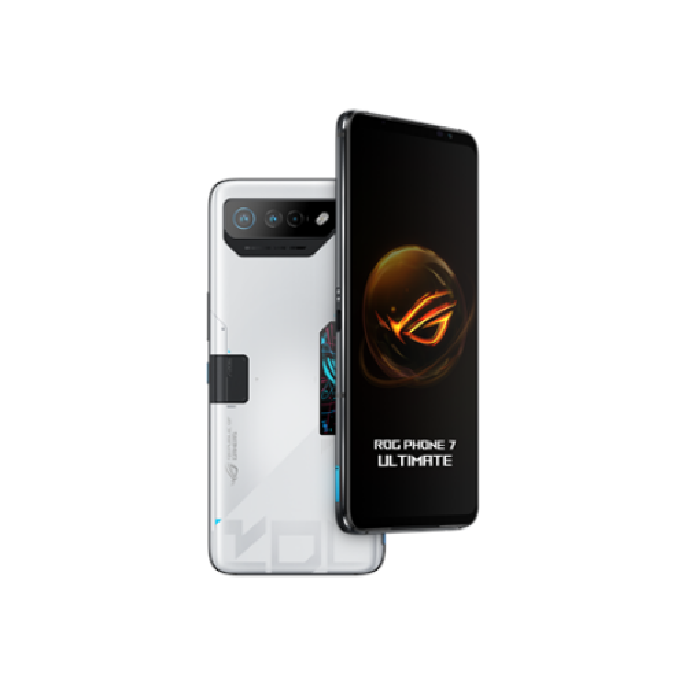 Asus ROG Phone 7 Ultimate Storm White, 6.78 , AMOLED, 1080 x 2448 pixels, Qualcomm SM8550-AB, Snapdragon 8 Gen 2 (4 nm), Internal RAM 16 GB, 512 GB, Dual SIM, Nano-SIM, 3G, 4G, 5G, Main camera 50+13+5 MP, Secondary camera 32 MP, Android, 13, 6000 mAh