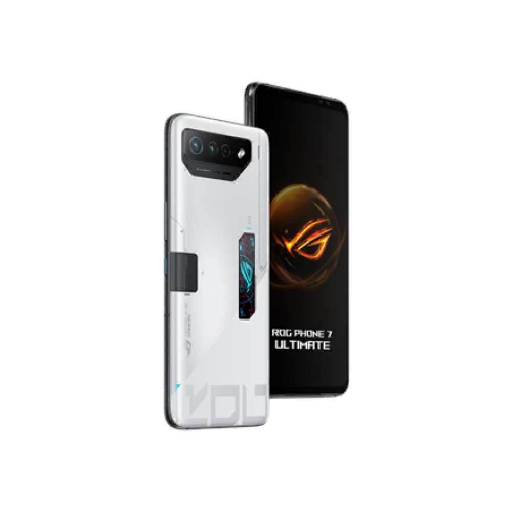 Asus ROG Phone 7 Ultimate Storm White, 6.78 , AMOLED, 1080 x 2448 pixels, Qualcomm SM8550-AB, Snapdragon 8 Gen 2 (4 nm), Internal RAM 16 GB, 512 GB, Dual SIM, Nano-SIM, 3G, 4G, 5G, Main camera 50+13+5 MP, Secondary camera 32 MP, Android, 13, 6000 mAh