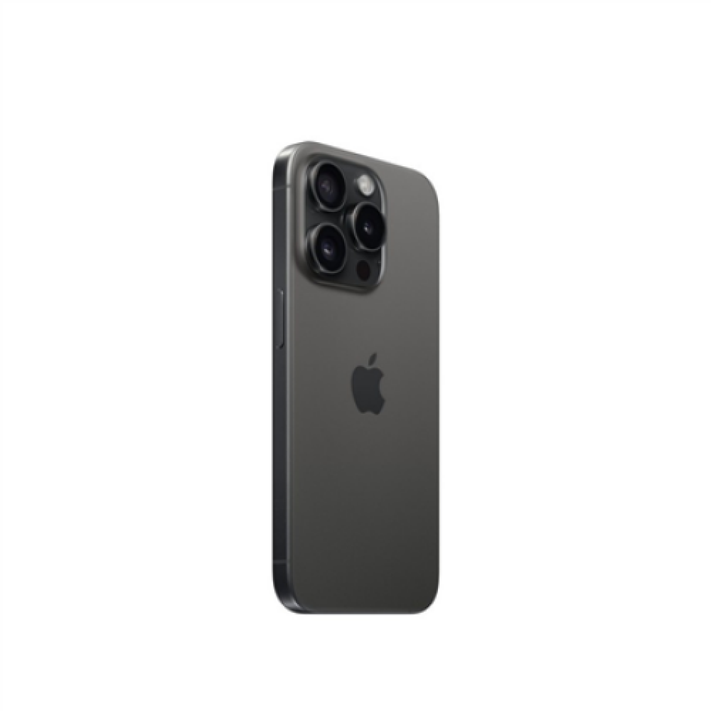 Apple , iPhone 15 Pro , Black Titanium , 6.1 , Super Retina XDR display with ProMotion , 2556 x 1179 pixels , Apple , A17 Pro , Internal RAM 8 GB , 512 GB , Dual SIM , Nano-SIM and eSIM , 3G , 4G , 5G , Main camera resolution 48+12+12 MP , Secondary camer