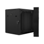 Lanberg , Rack cabinet 19 double-section wall-mount 12U/600x600 (flat pack) , WF02-6612-10B , Black