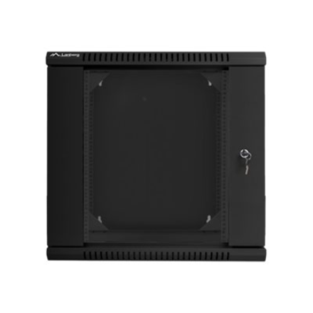 Lanberg , Rack cabinet 19 double-section wall-mount 12U/600x600 (flat pack) , WF02-6612-10B , Black