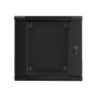 Lanberg , Rack cabinet 19 double-section wall-mount 12U/600x600 (flat pack) , WF02-6612-10B , Black