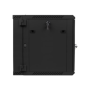 Lanberg , Rack cabinet 19 double-section wall-mount 12U/600x600 (flat pack) , WF02-6612-10B , Black