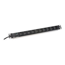 Digitus , Aluminum outlet strip, IEC C14 plug , DN-95404 , Sockets quantity 10