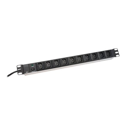 Digitus , Aluminum outlet strip, IEC C14 plug , DN-95404 , Sockets quantity 10