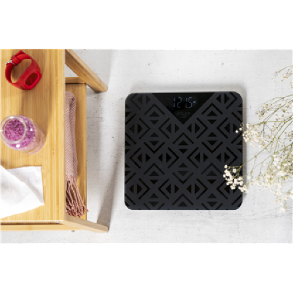 Adler Bathroom Scale AD 8170 Maximum weight (capacity) 180 kg, Accuracy 100 g, Black