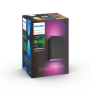 Philips Hue WCA Resonate Outdoor Wall Lantern, Black , 8 W , 2000-6500 Hue White Colour Ambiance