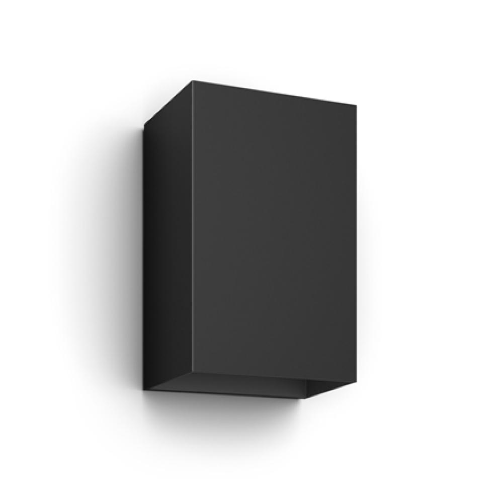 Philips Hue WCA Resonate Outdoor Wall Lantern, Black , 8 W , 2000-6500 Hue White Colour Ambiance