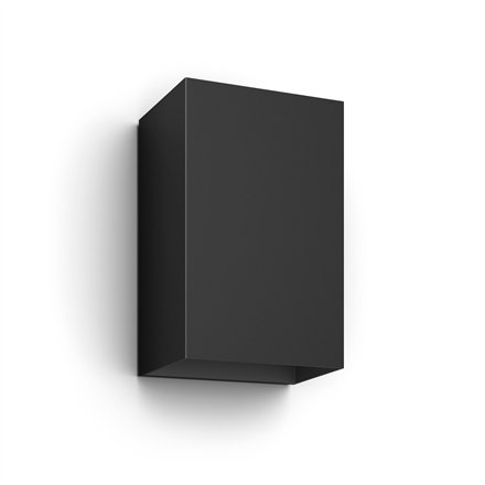 Philips Hue WCA Resonate Outdoor Wall Lantern, Black , 8 W , 2000-6500 Hue White Colour Ambiance