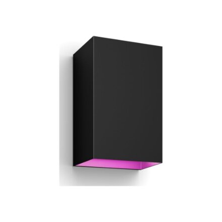 Philips Hue WCA Resonate Outdoor Wall Lantern, Black , 8 W , 2000-6500 Hue White Colour Ambiance