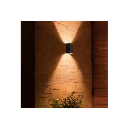 Philips Hue WCA Resonate Outdoor Wall Lantern, Black , 8 W , 2000-6500 Hue White Colour Ambiance