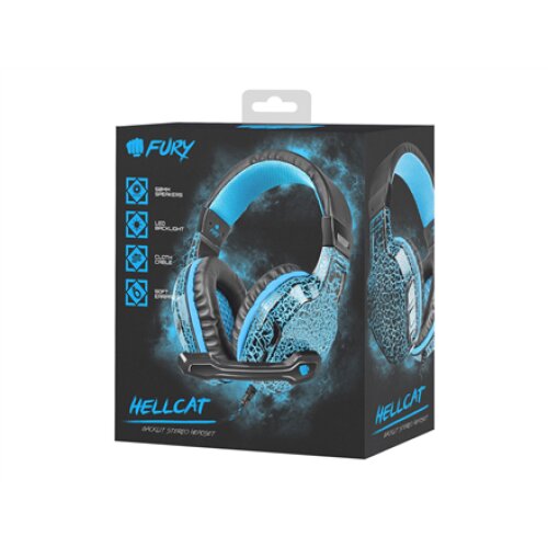 Fury , Wired , On-Ear , Gaming Headset , NFU-0863 Hellcat
