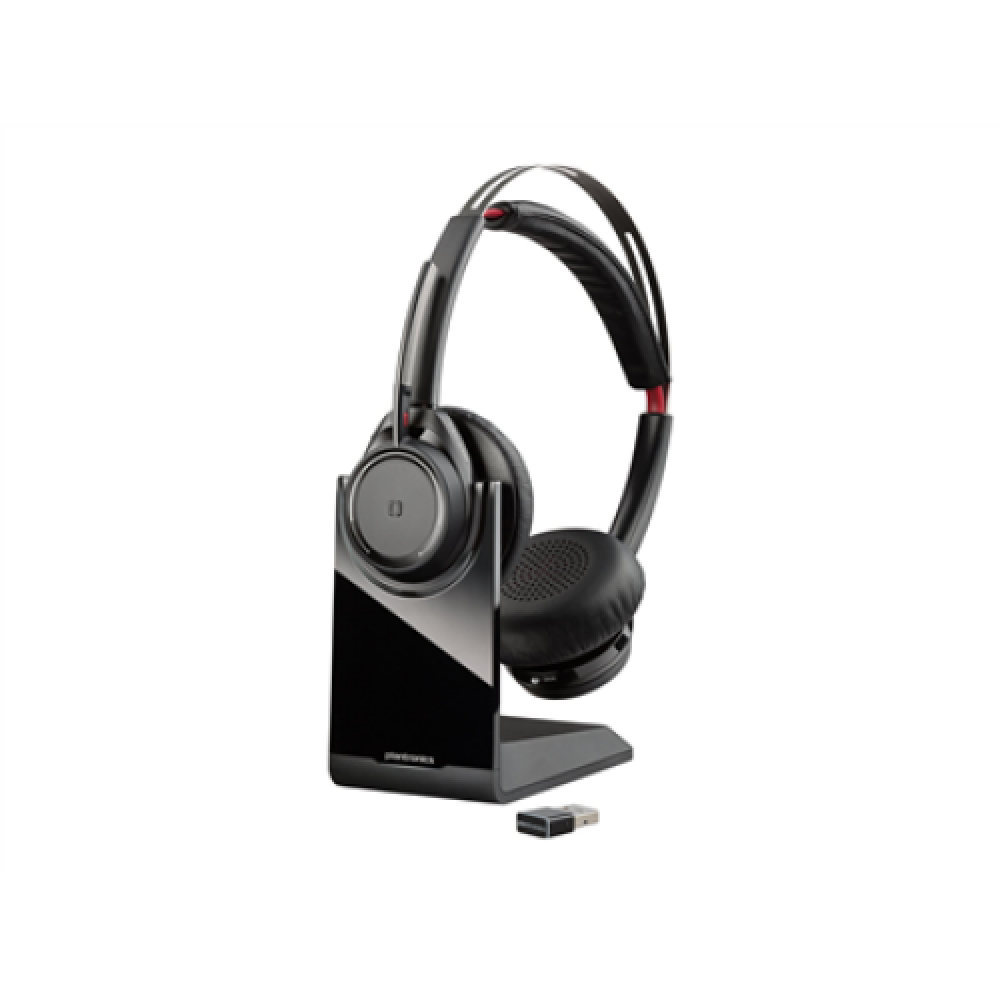 Poly , Voyager Focus, B825-M , Headset , Built-in microphone , Wireless , On-ear , Bluetooth , Black