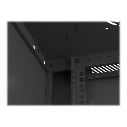 Lanberg , Rack cabinet 19 wall-mount 12U/600x450 for self-assembly with metal door (flat pack) , WF01-6412-00B , Black