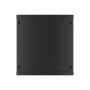 Lanberg , Rack cabinet 19 wall-mount 12U/600x450 for self-assembly with metal door (flat pack) , WF01-6412-00B , Black