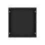 Lanberg , Rack cabinet 19 wall-mount 12U/600x450 for self-assembly with metal door (flat pack) , WF01-6412-00B , Black
