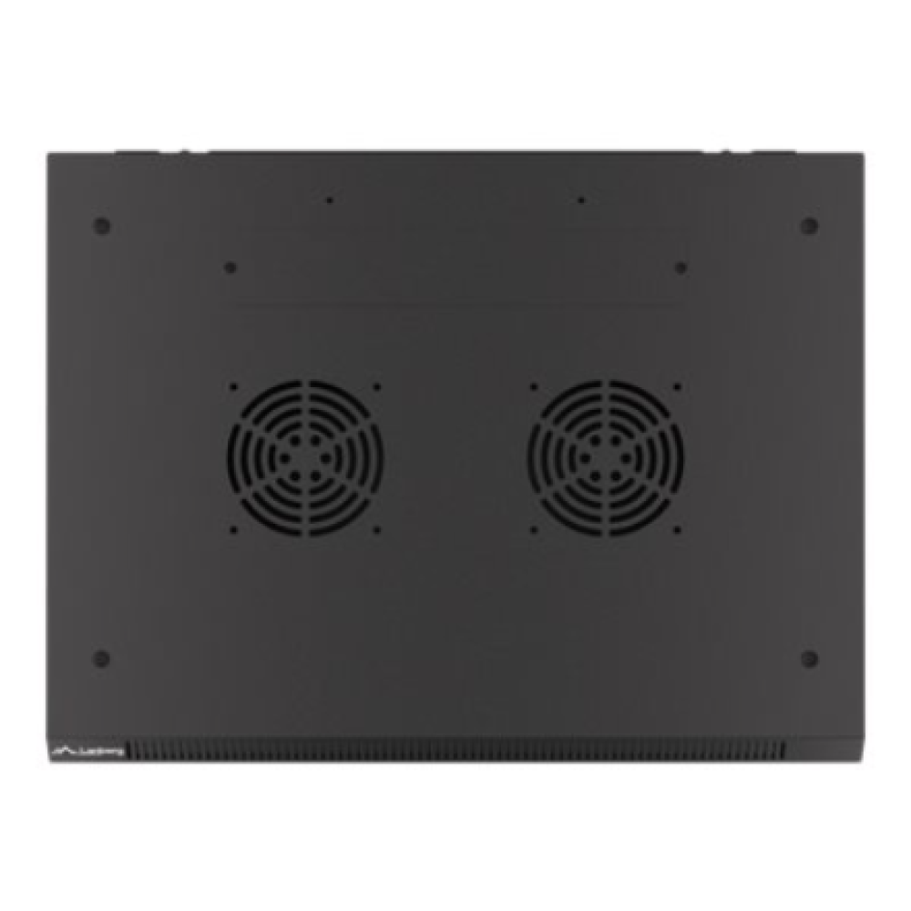 Lanberg , Rack cabinet 19 wall-mount 12U/600x450 for self-assembly with metal door (flat pack) , WF01-6412-00B , Black