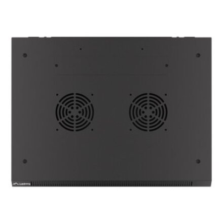 Lanberg , Rack cabinet 19 wall-mount 12U/600x450 for self-assembly with metal door (flat pack) , WF01-6412-00B , Black