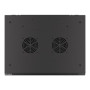 Lanberg , Rack cabinet 19 wall-mount 12U/600x450 for self-assembly with metal door (flat pack) , WF01-6412-00B , Black