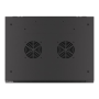 Lanberg , Rack cabinet 19 wall-mount 12U/600x450 for self-assembly with metal door (flat pack) , WF01-6412-00B , Black