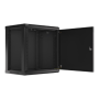 Lanberg , Rack cabinet 19 wall-mount 12U/600x450 for self-assembly with metal door (flat pack) , WF01-6412-00B , Black