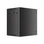 Lanberg , Rack cabinet 19 wall-mount 12U/600x450 for self-assembly with metal door (flat pack) , WF01-6412-00B , Black