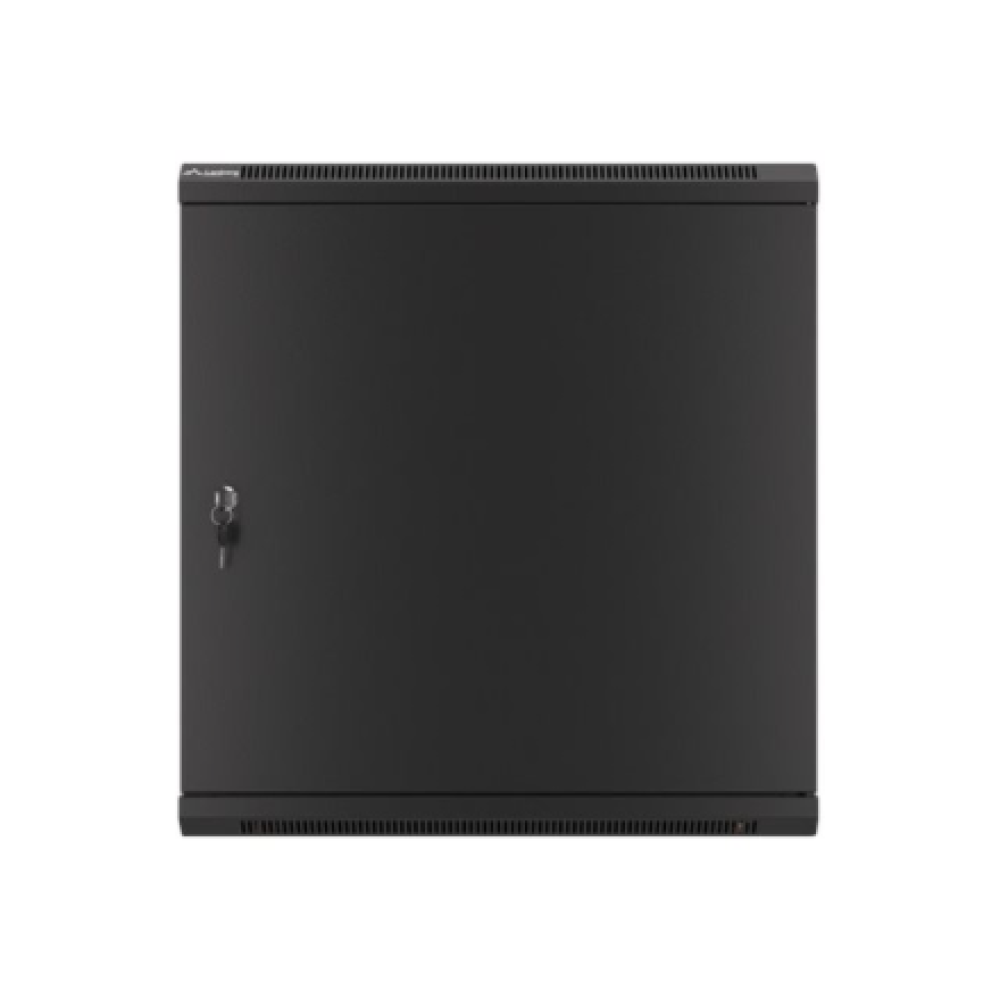 Lanberg , Rack cabinet 19 wall-mount 12U/600x450 for self-assembly with metal door (flat pack) , WF01-6412-00B , Black