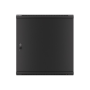 Lanberg , Rack cabinet 19 wall-mount 12U/600x450 for self-assembly with metal door (flat pack) , WF01-6412-00B , Black