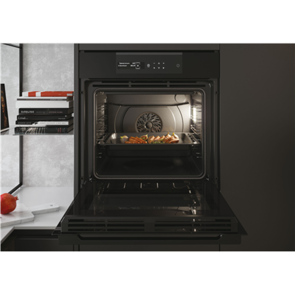 Haier Oven , HWO60SM2B9BH , 70 L , Electric , Pyrolytic/Hydrolytic , Touch , Height 59.5 cm , Width 59.5 cm , Black