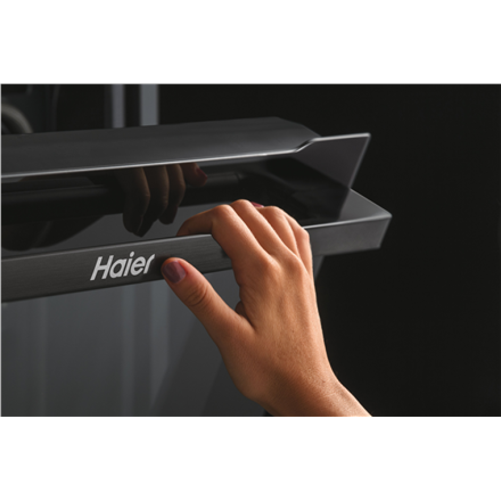 Haier Oven , HWO60SM2B9BH , 70 L , Electric , Pyrolytic/Hydrolytic , Touch , Height 59.5 cm , Width 59.5 cm , Black