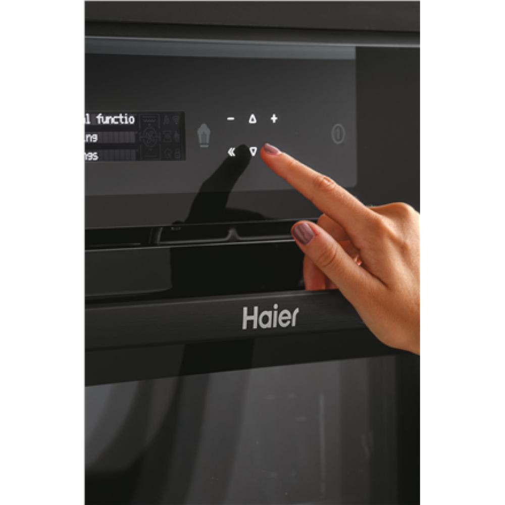 Haier Oven , HWO60SM2B9BH , 70 L , Electric , Pyrolytic/Hydrolytic , Touch , Height 59.5 cm , Width 59.5 cm , Black