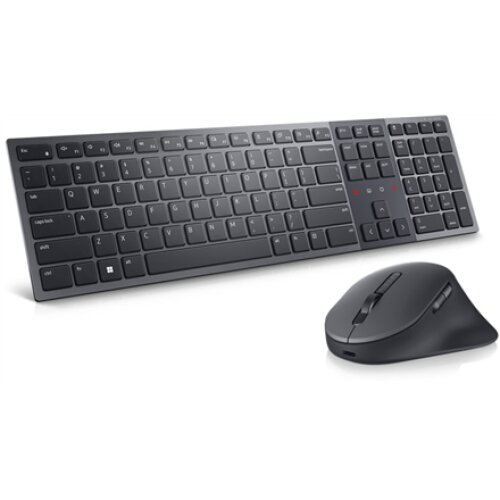 Dell , Premier Collaboration Keyboard and Mouse , KM900 , Keyboard and Mouse Set , Wireless , Wireless connection , US , Graphite