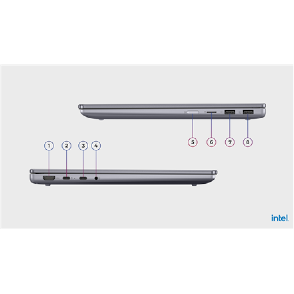 Lenovo IdeaPad 5 2-in-1 14IRH9 , Luna Grey , 14 , OLED , Touchscreen , WUXGA , 1920 x 1200 pixels , Glossy , Intel Core i5 , i5-13420H , 16 GB , Soldered LPDDR5x , Solid-state drive capacity 512 GB , Intel UHD Graphics , Windows 11 Home , 802.11ax , Bluet