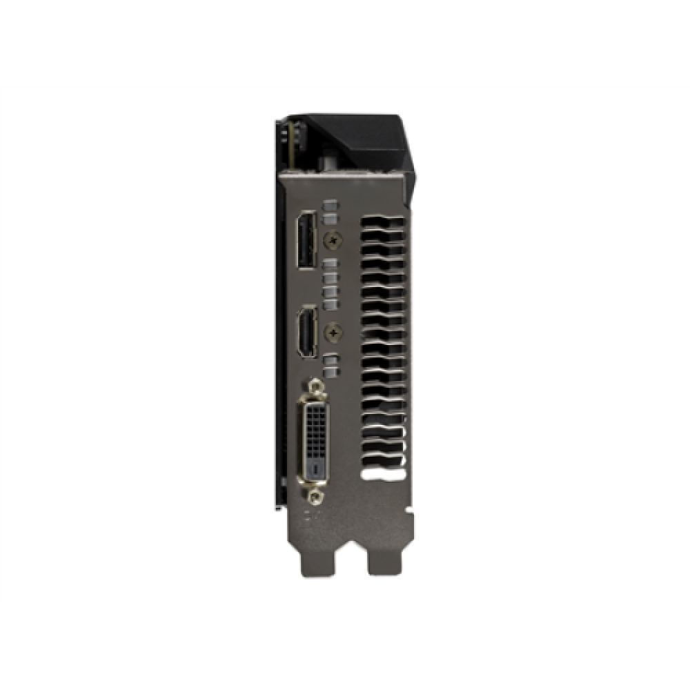 Asus TUF-GTX1650-4GD6-P-GAMING NVIDIA 4 GB GeForce GTX 1650 GDDR6 PCI-E 3.0 x 16 Processor frequency 1410 MHz HDMI ports quantity 1 Memory clock speed 12000 MHz