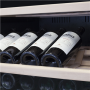 Caso , Wine Cooler , WineComfort 1260 Smart , Energy efficiency class G , Free standing , Bottles capacity 126 , Stainless steel/Black