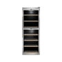 Caso , Wine Cooler , WineComfort 1260 Smart , Energy efficiency class G , Free standing , Bottles capacity 126 , Stainless steel/Black