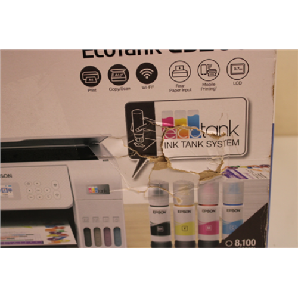 SALE OUT. Epson EcoTank L3266 Inkjet Printer, White Epson Colour Inkjet 3-in-1 Wi-Fi White DAMAGED PACKAGING (pažeista pakuotė)