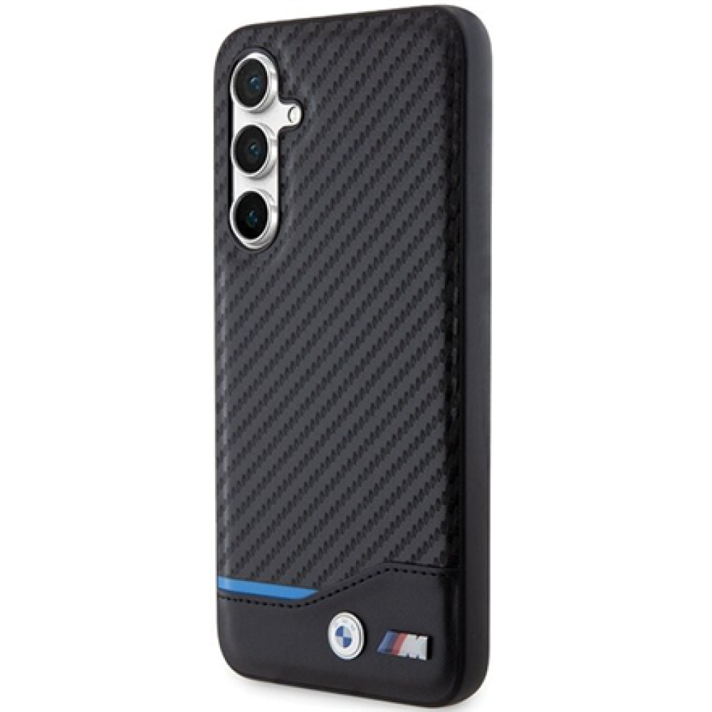 BMW , BMHCS23FE22NBCK , Back cover , Samsung , Galaxy S23 FE , Leather Carbon , Black