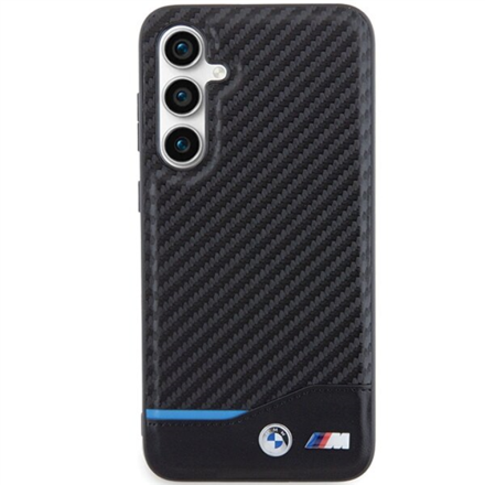 BMW , BMHCS23FE22NBCK , Back cover , Samsung , Galaxy S23 FE , Leather Carbon , Black