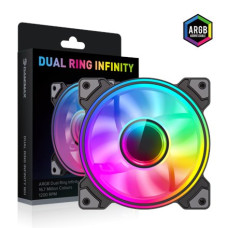 Gamemax Case Fan , DUAL RING INFINITY BK , Black Gamemax Case Fan , DUAL RING INFINITY BK , Black