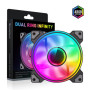 Gamemax Case Fan , DUAL RING INFINITY BK , Black
