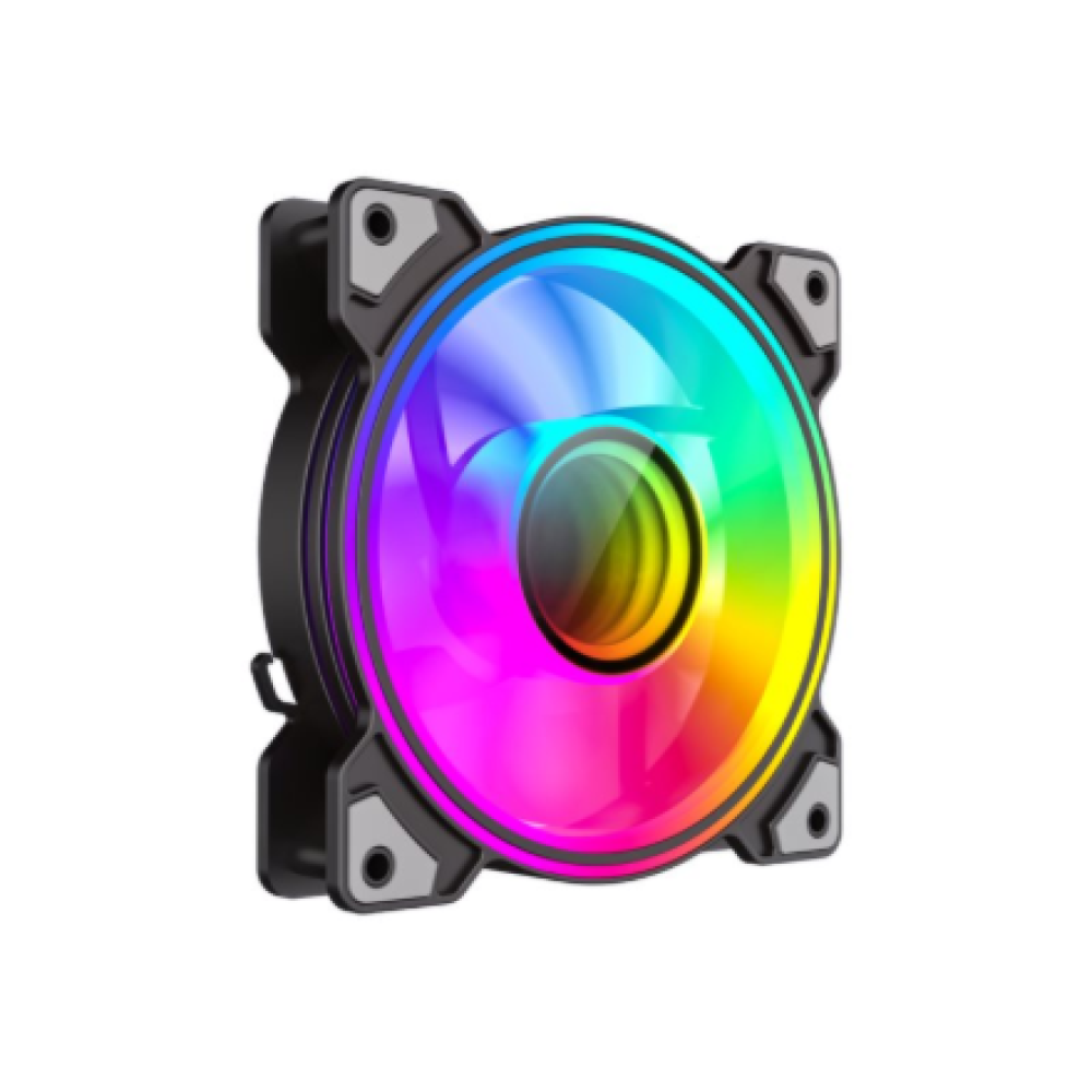 Gamemax Case Fan , DUAL RING INFINITY BK , Black